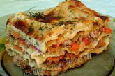 Лазанья с фаршем и баклажанами