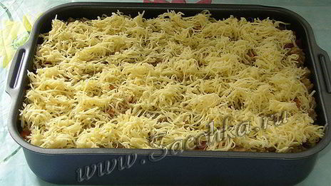 лазанья с фаршем и баклажанами