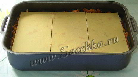 лазанья с фаршем и баклажанами