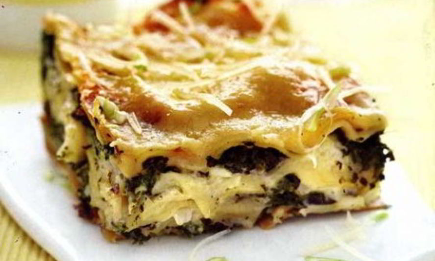 Рецепт лазаний с картофелем и шпинатом