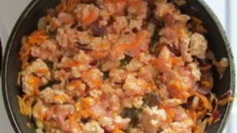 лазанья с куриным фаршем