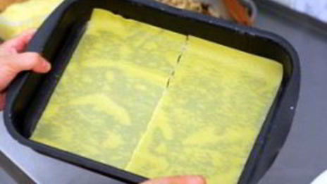 лазанья с куриным фаршем