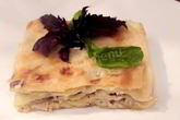 Лазанья с курицей и грибами