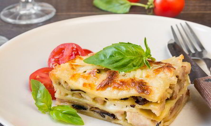 Рецепт лазаний с курицей и шампиньонами