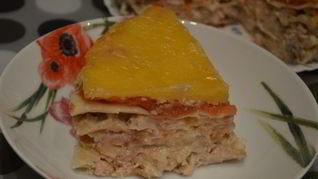 Лазанья с курицей в мультиварке