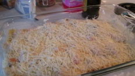 лазанья с морепродуктами