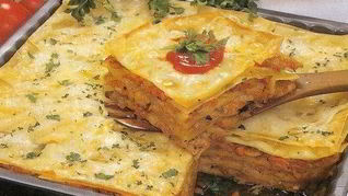 Лазанья с мясным фаршем и капустой