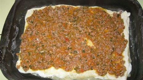лазанья с мясным фаршем