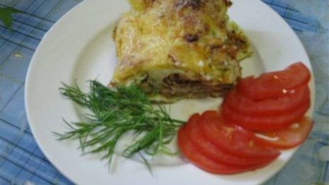 лазанья с мясным фаршем