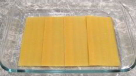 лазанья с сыром и ветчиной