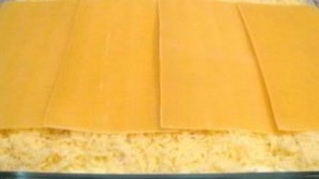 лазанья с сыром и ветчиной