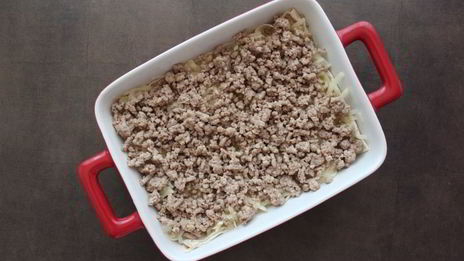 лазанья с тертым картофелем