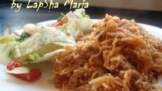 Ленивая лазанья с вермишелью