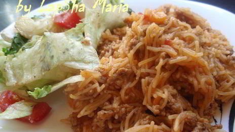 ленивая лазанья с вермишелью