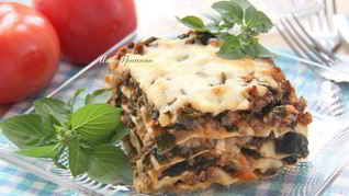 Мясная лазанья со шпинатом