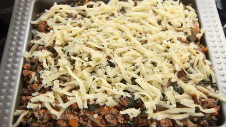 мясная лазанья со шпинатом