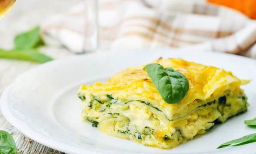 Рецепт овощной лазанья с рикоттой