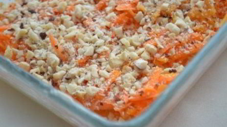 рыжая лазанья с овощами