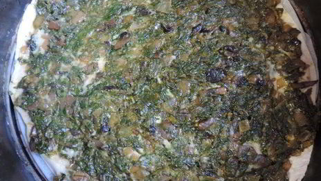 зеленая лазанья на лаваше