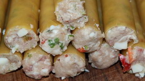 каннеллони под сливочно-яичным соусом