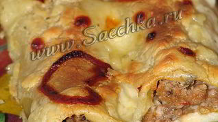 Каннеллони с фаршем ко дню святого Валентина