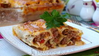Каннелони под соусом бешамель