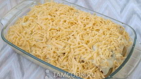 каннелони под соусом бешамель