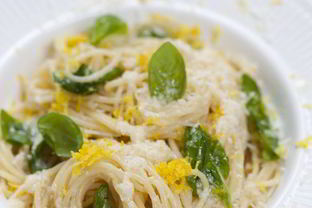 Лимонные спагетти