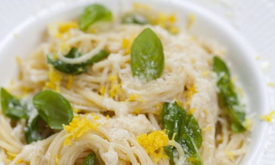 Рецепт лимонных спагетти