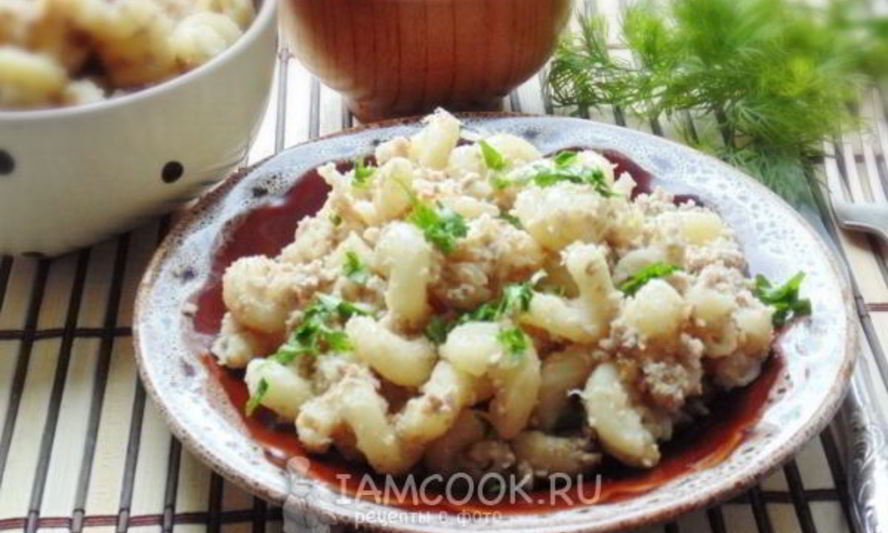 Рецепт макарон по-флотски с отварным мясом