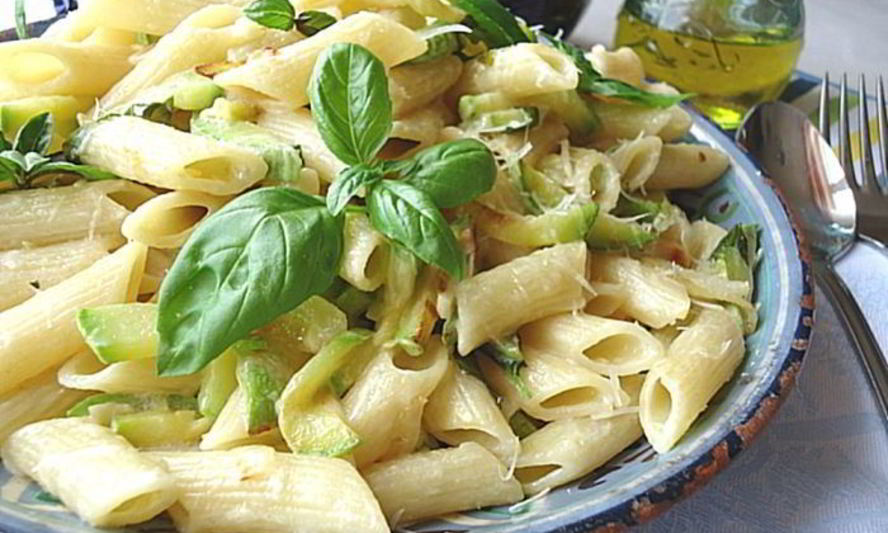 Рецепт макарон с кабачками