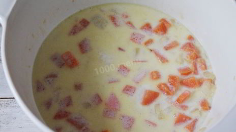 макароны с красной рыбой в соусе