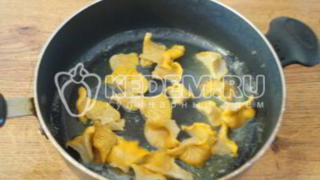 макароны с лисичками