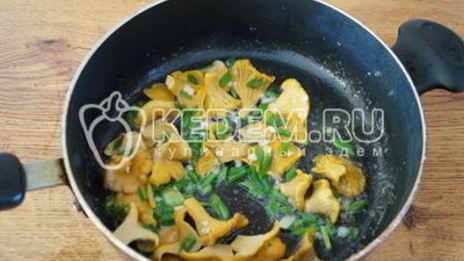 макароны с лисичками