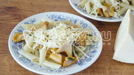 макароны с лисичками