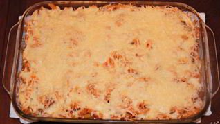 Макароны в духовке с мясом