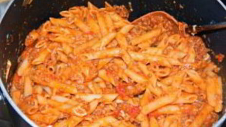 макароны в духовке с мясом