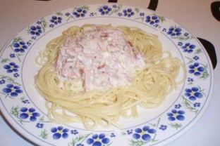 Макароны в сливочном соусе