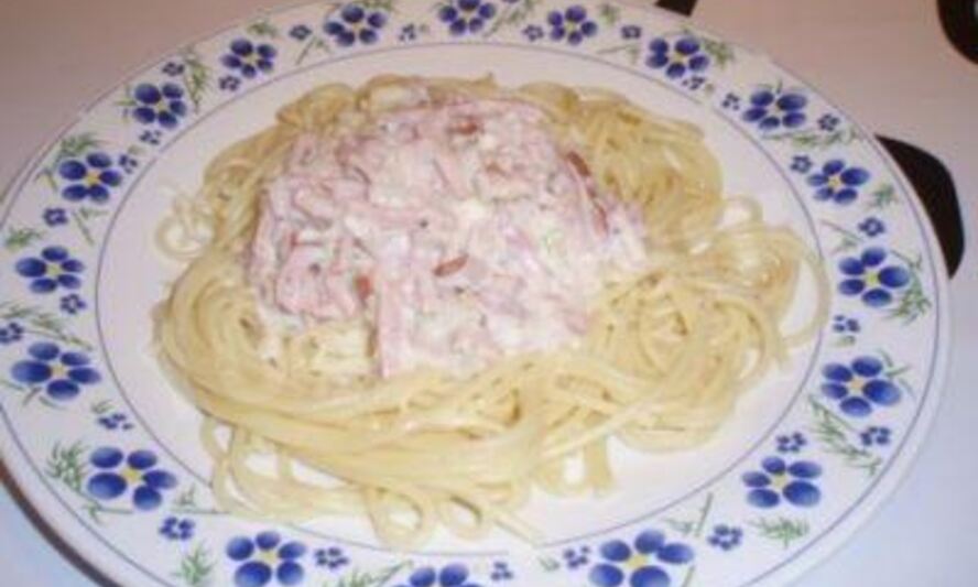 Рецепт макарон в сливочном соусе