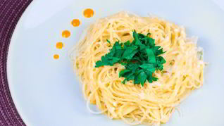 Низкокалорийная паста Альфредо