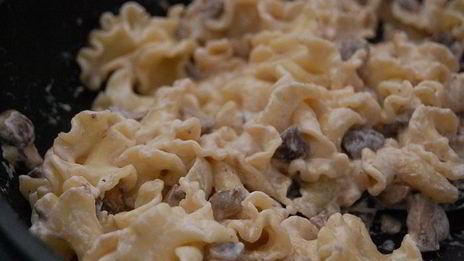 паста с грибами и мускатным орехом