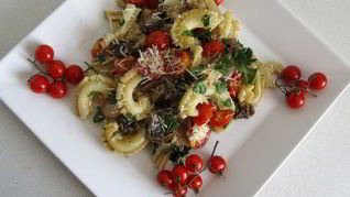 Паста с копченой мойвой