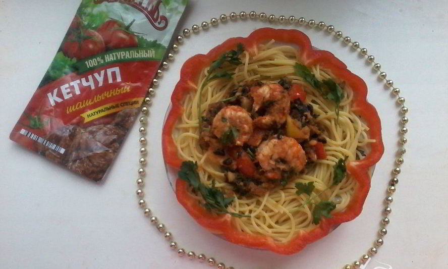 Рецепт пасты с креветками