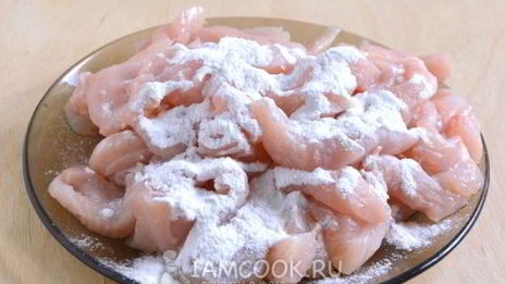 паста с курицей в сливочном соусе