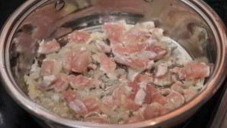 паста с лисичками и курицей