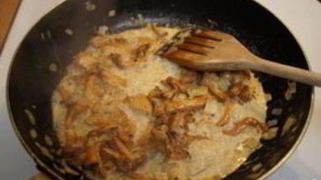 паста с лисичками