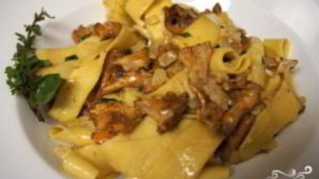 паста с лисичками