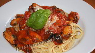 Паста с мидиями