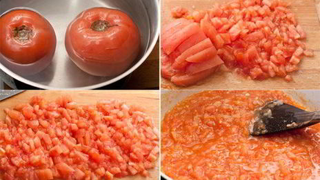 паста с семгой и креветками