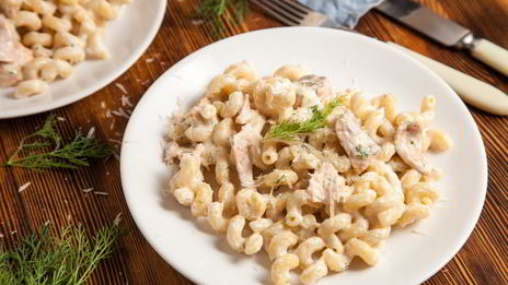 паста с семгой в сливочном соусе